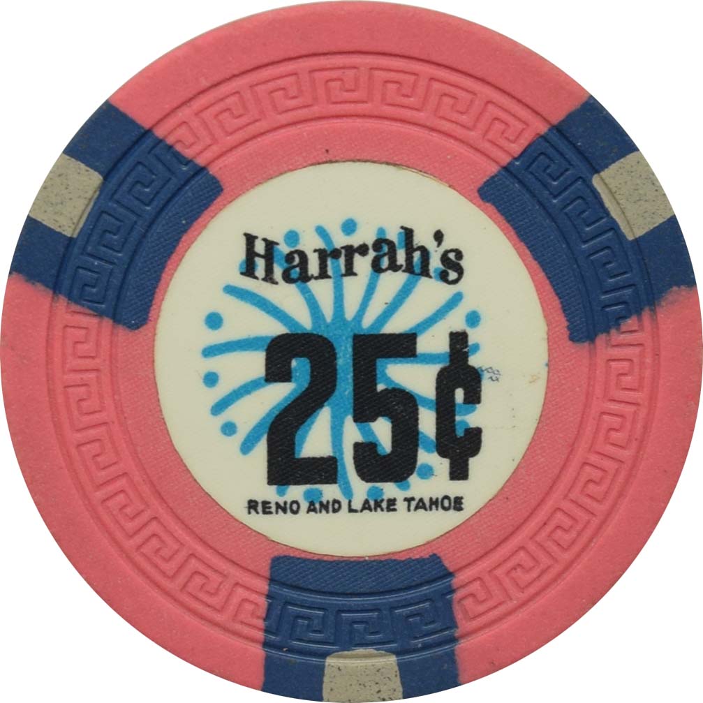 Harrah's Casino Reno & Lake Tahoe Nevada 25 Cent SmKey Chip 1962