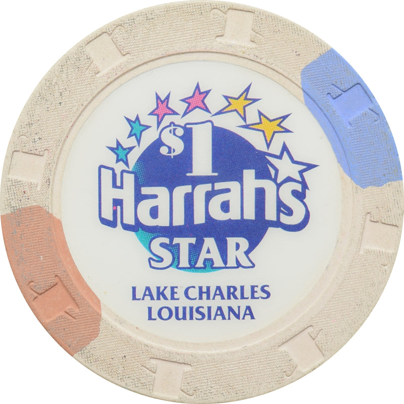 Harrah's Star Casino Lake Charles LA $1 Chip