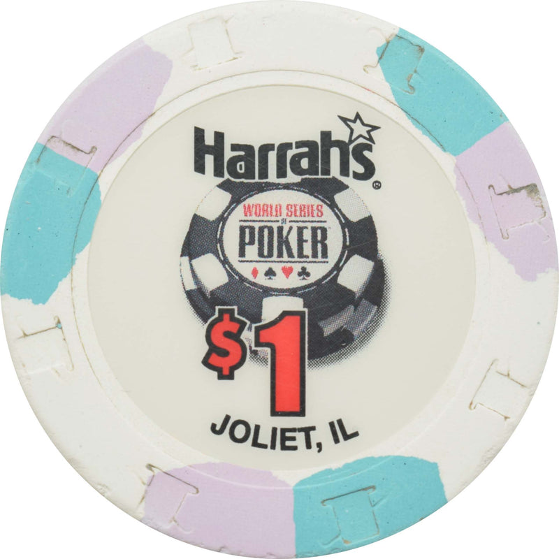 Harrah's Casino Joliet Illinois $1 WSOP Chip