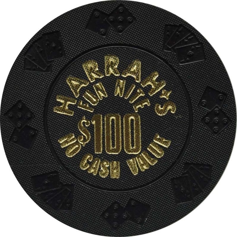 Harrah's Casino Atlantic City New Jersey Fun Nite $100 NCV Chip