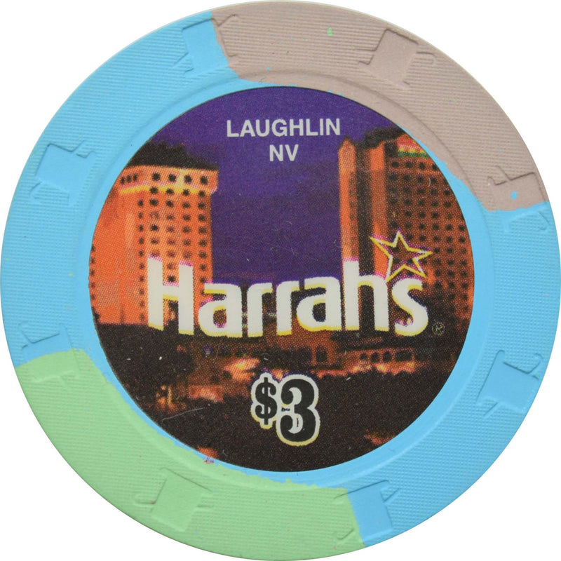 Harrah's Casino Laughlin Nevada $3 Paulson Chip 2007