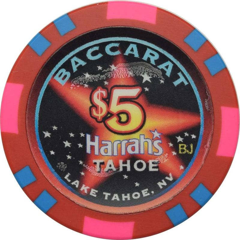 Harrah's Casino Lake Tahoe Nevada $5 Baccarat Chip 2000