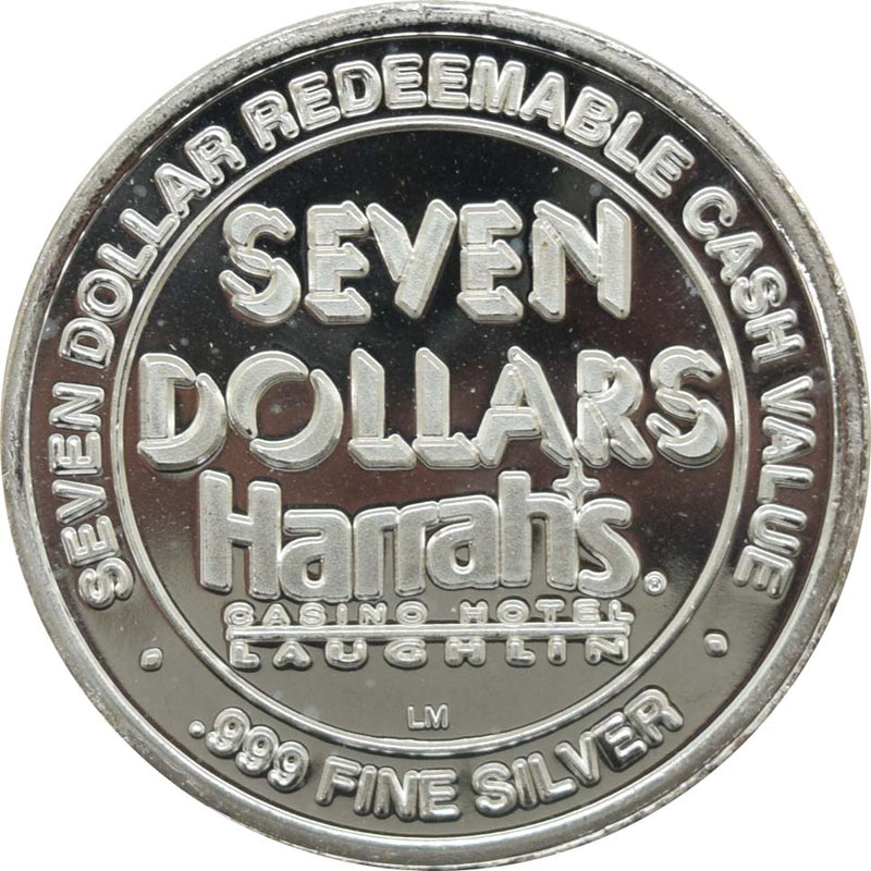 Harrah's Casino Laughlin Nevada $7 Coyote .999 Fine Silver Token 1993