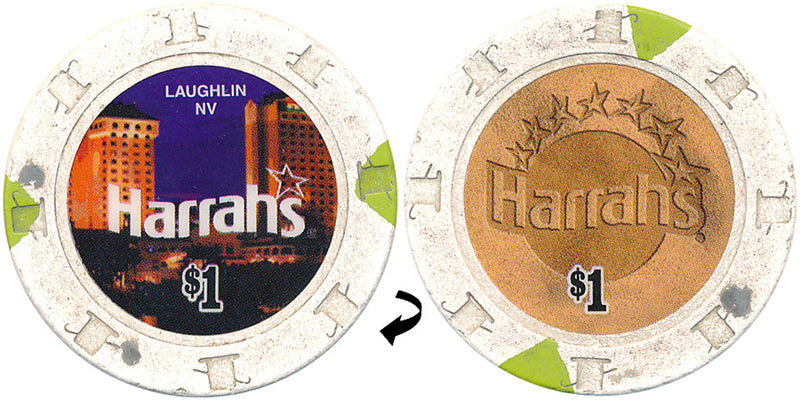 Harrah's Laughlin $1 Casino Chip 2007 - Spinettis Gaming
