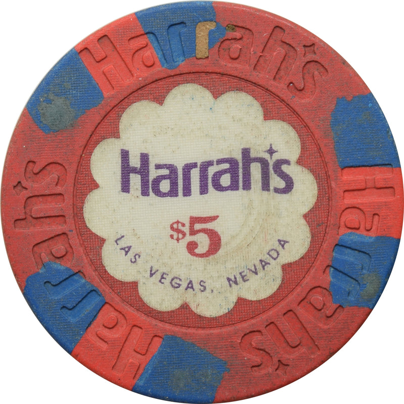 Harrah's Casino Las Vegas Nevada $5 Chip 1992