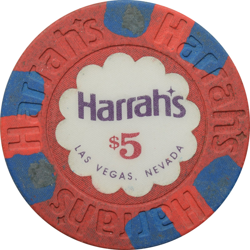 Harrah's Casino Las Vegas Nevada $5 Chip 1992