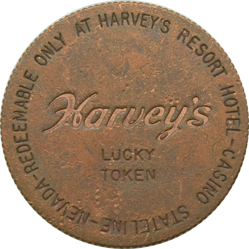 Harvey's Casino Lake Tahoe Nevada Lucky Token 1965