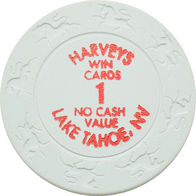 Harvey's Casino Lake Tahoe Nevada Win Cards 1 NCV Chip 2000