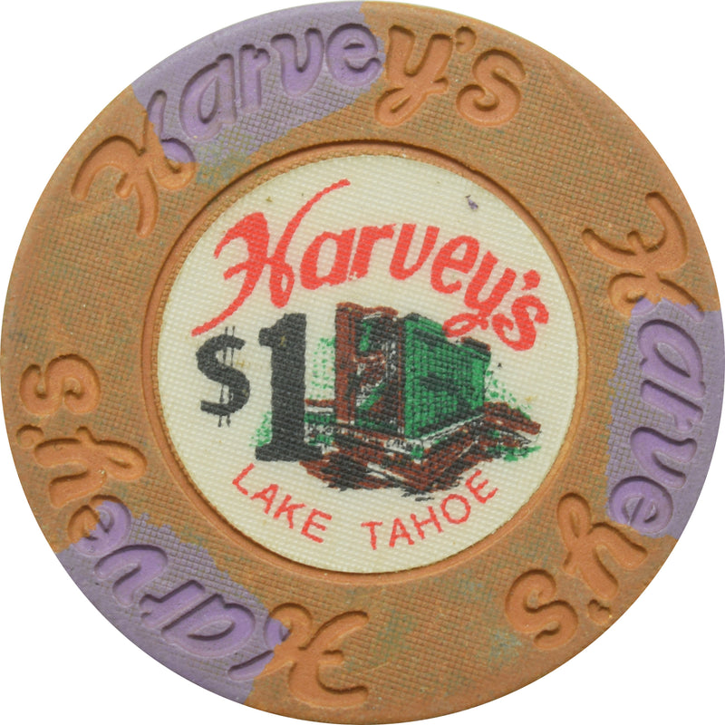 Harvey's Casino Lake Tahoe Nevada $1 Chip 1983