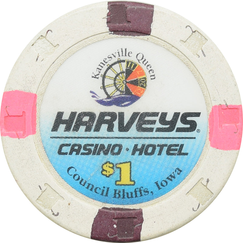 Harvey's Casino Council Bluffs IA $1 Chip