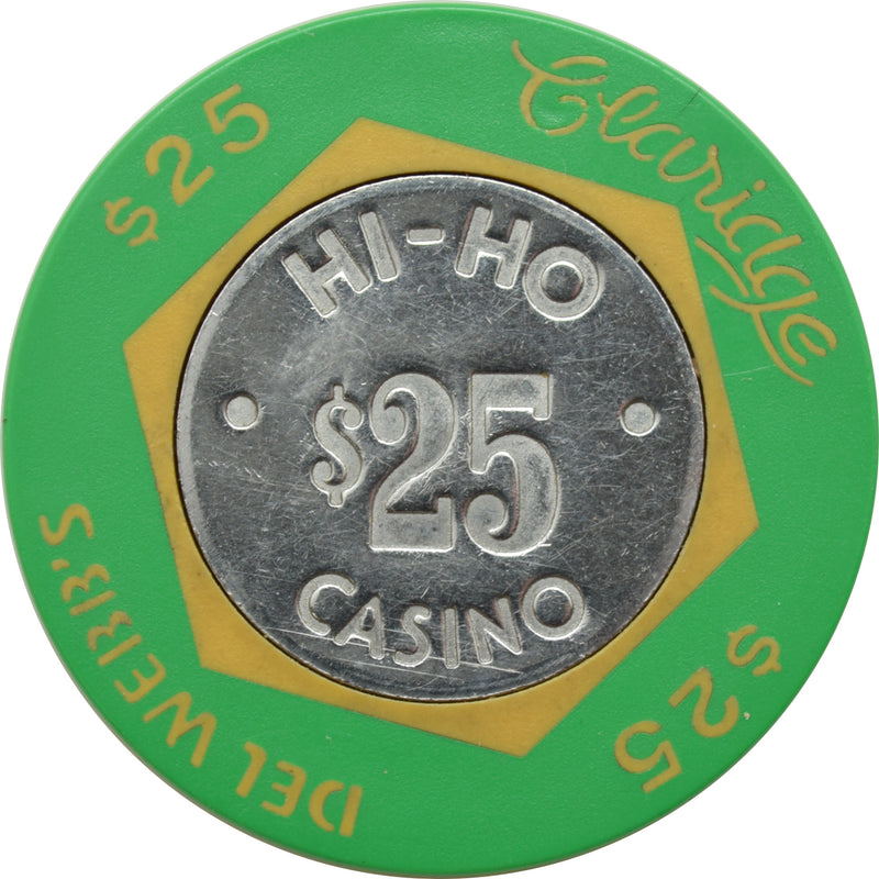 Hi-Ho Claridge Casino Atlantic City New Jersey $25 Chip