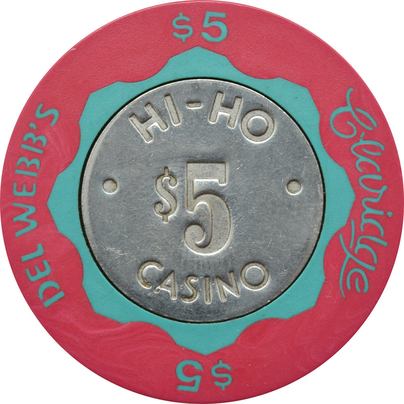 Hi-Ho Claridge Casino Atlantic City New Jersey $5 Chip