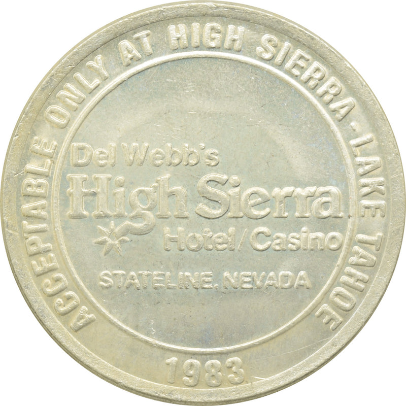 High Sierra Casino Lake Tahoe NV $1 Token 1983