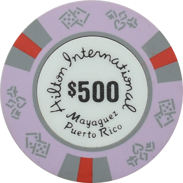 Hilton International Casino Mayaguez Puerto Rico $500 Chip
