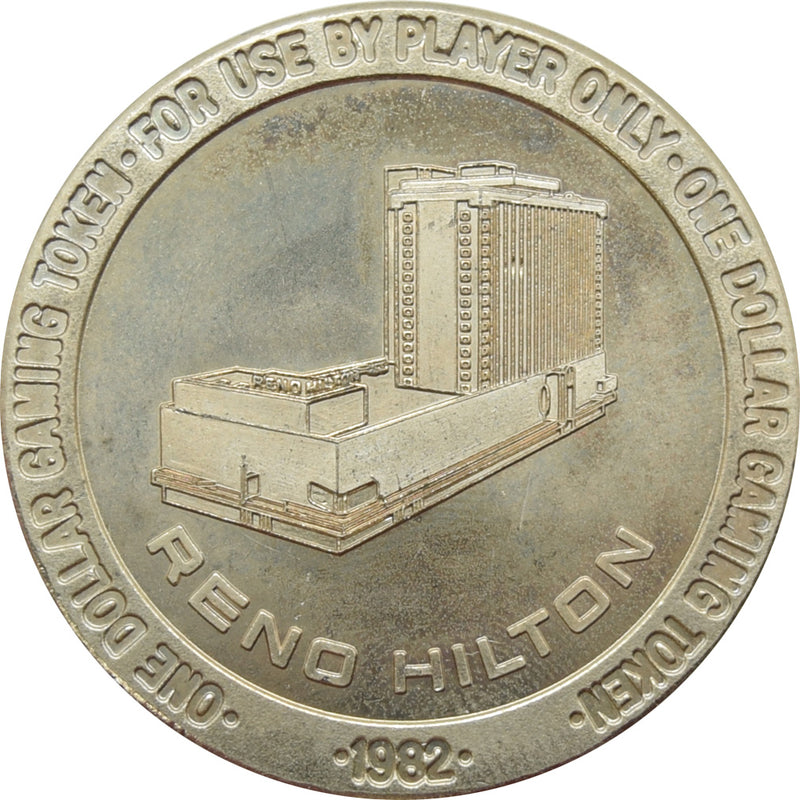 Hilton Casino Reno NV $1 Token 1982