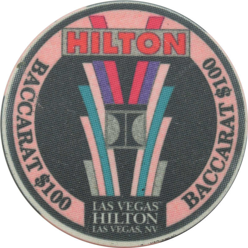 Las Vegas Hilton Casino Las Vegas Nevada $100 Baccarat 43mm Chip 1993