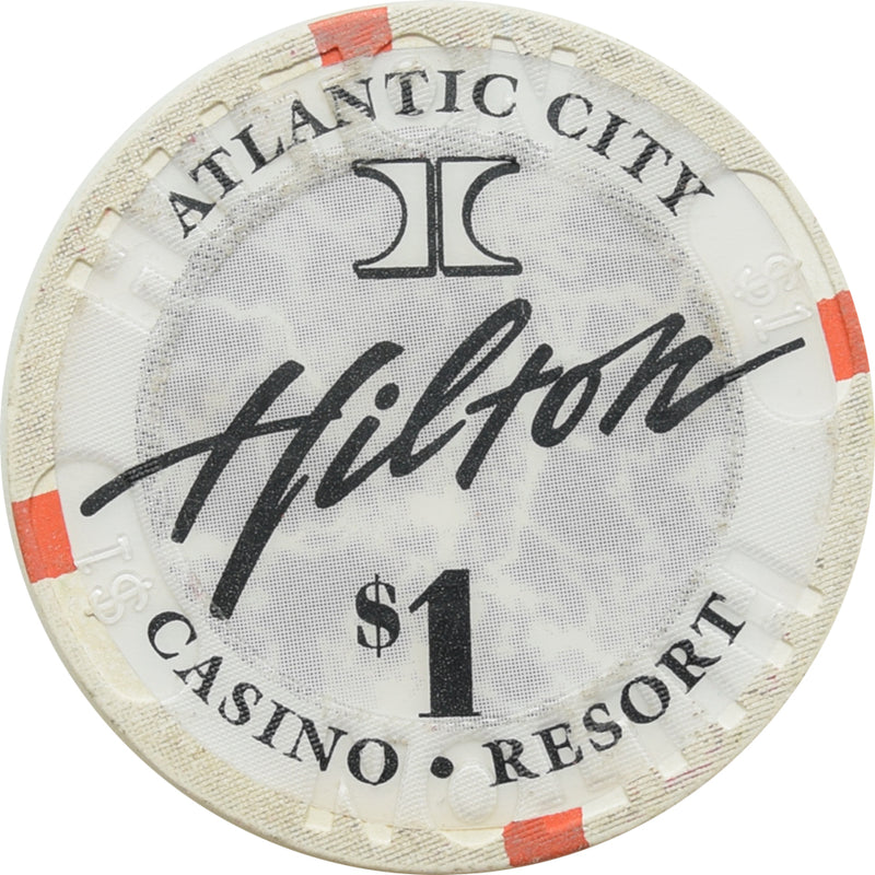 Hilton Casino Atlantic City New Jersey $1 Chip