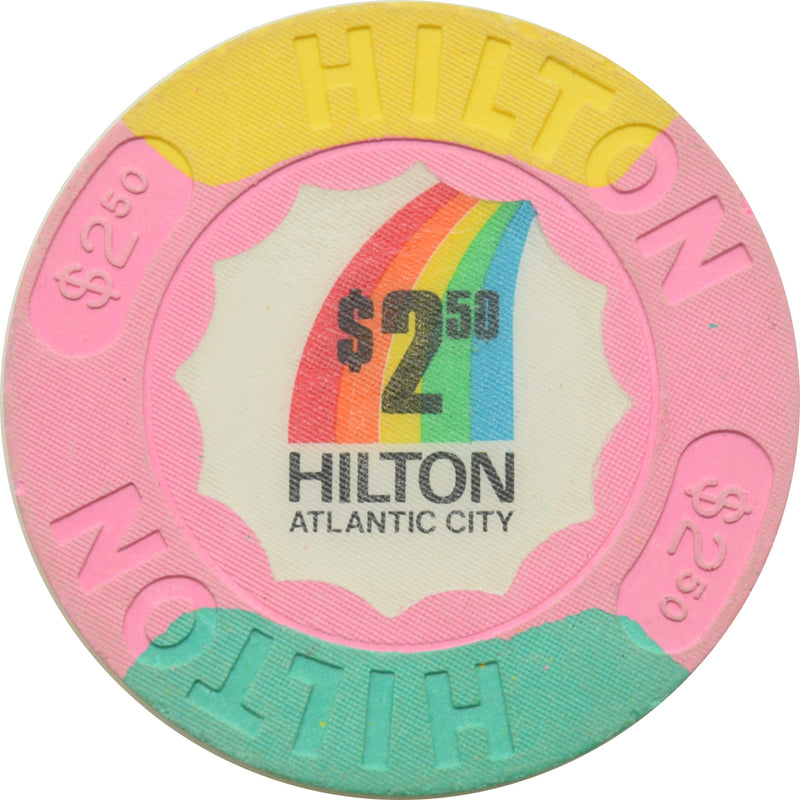 Hilton Casino Atlantic City New Jersey $2.50 Chip