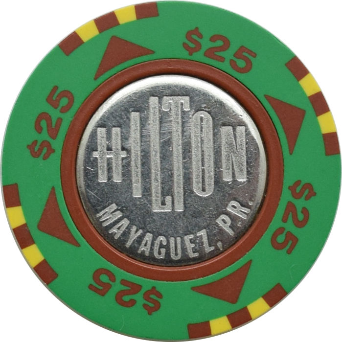 Hilton Casino Mayaguez Puerto Rico $25 Chip