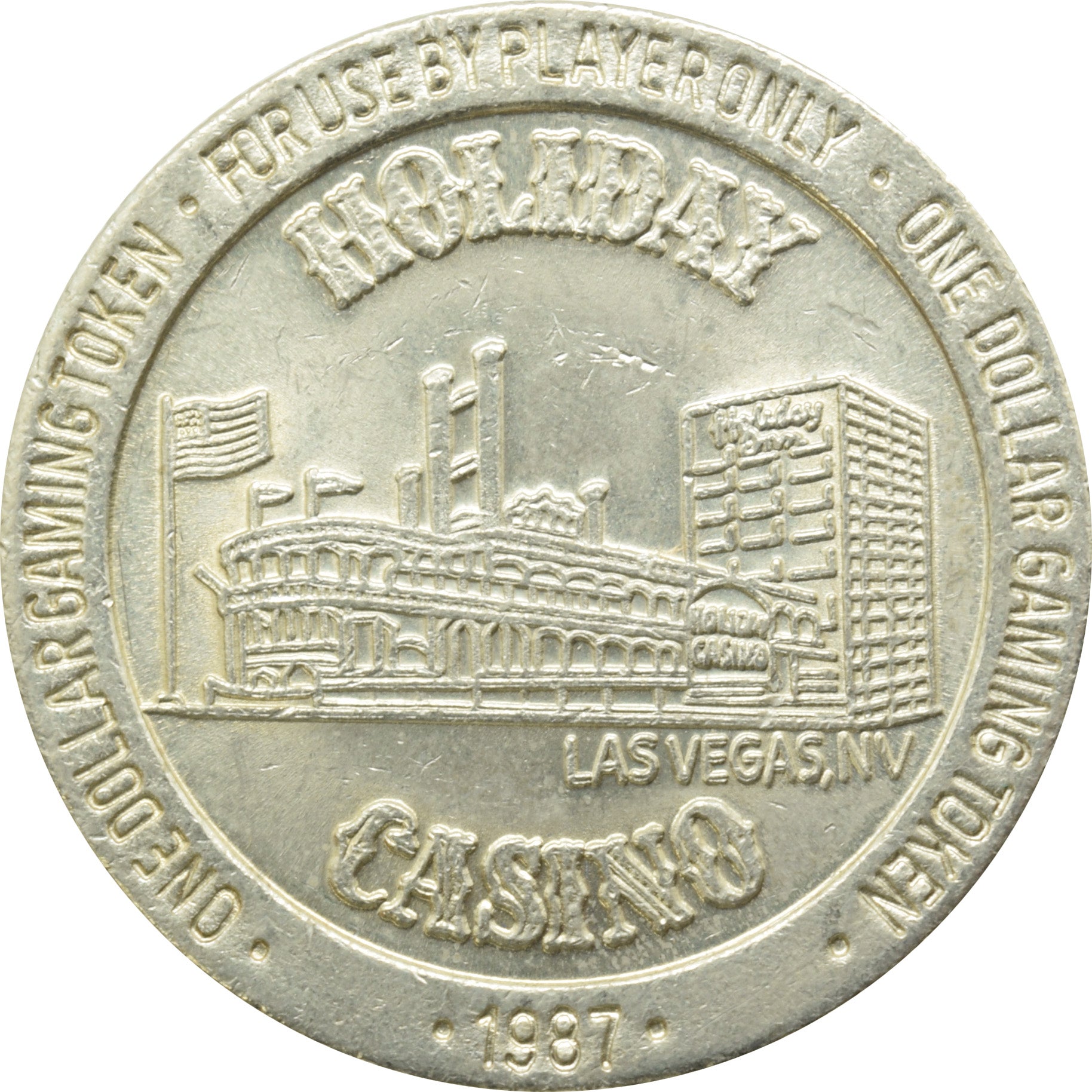 Holiday Casino Las Vegas Nevada $1 Token 1987