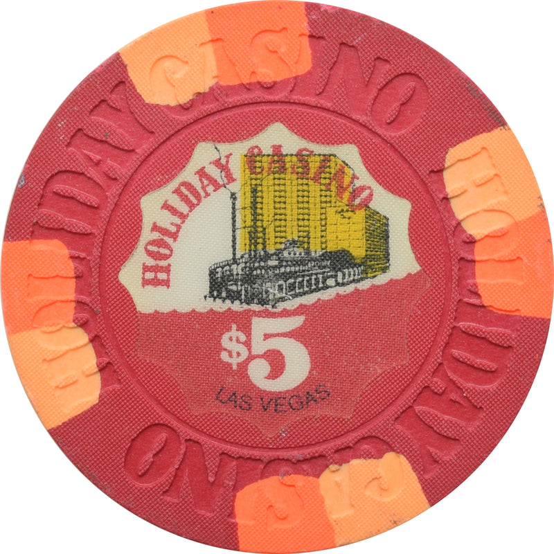 Holiday Casino Las Vegas Nevada $5 Chip 1980s