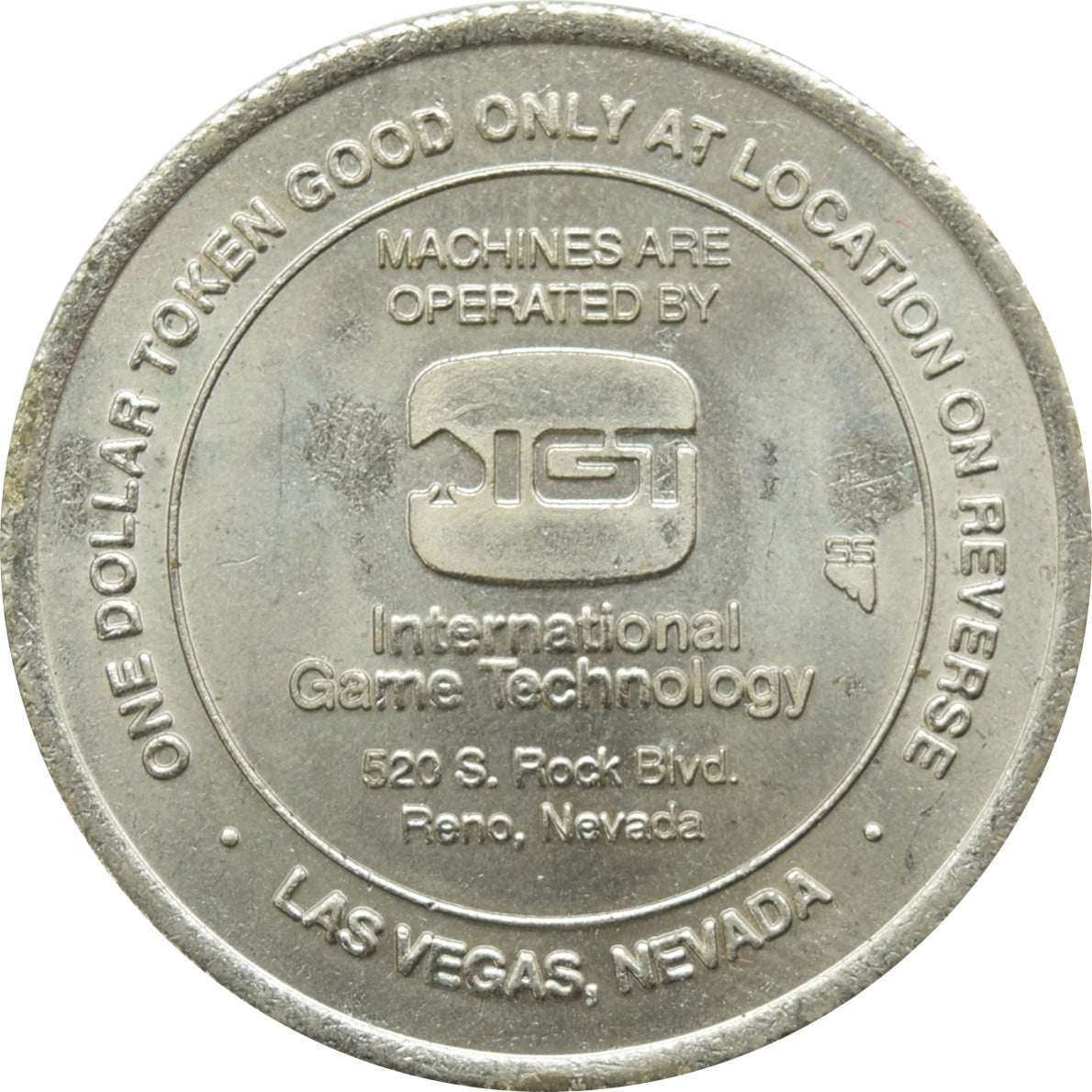 Holiday Inn Convention Center Reno NV $1 Token 1988