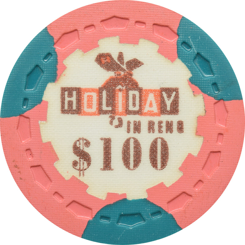 Holiday Casino Reno Nevada $100 Chip 1962