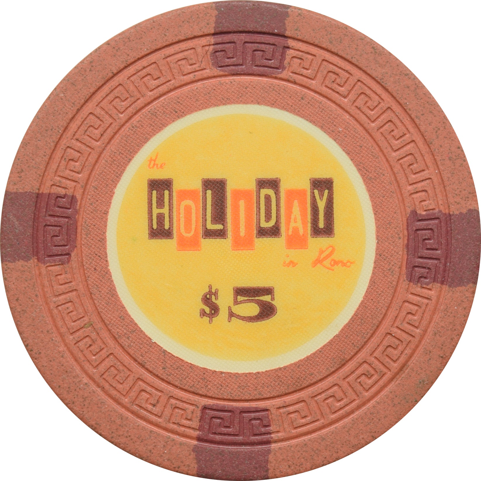 Holiday Casino Reno Nevada $5 Chip 1962