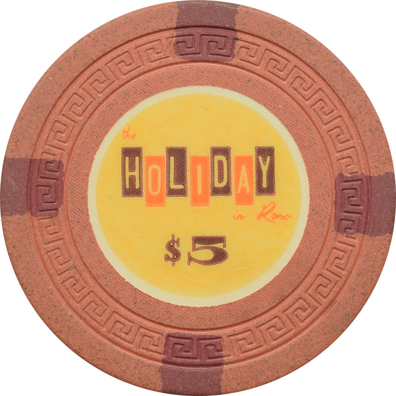 Holiday Casino Reno Nevada $5 Chip 1962