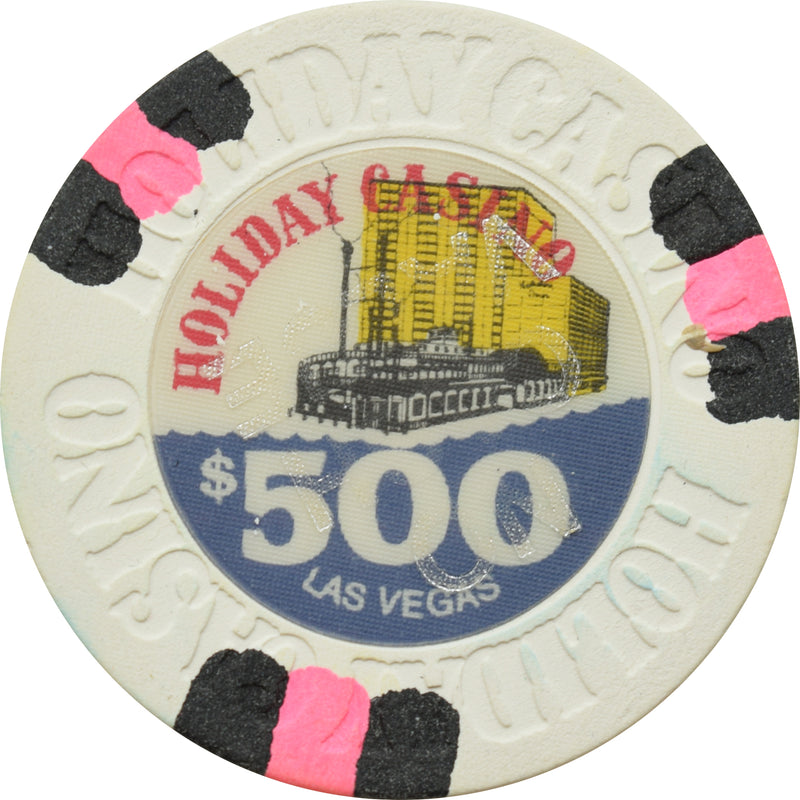 Holiday Casino Las Vegas Nevada $500 Overstamped NCV Chip 1980s