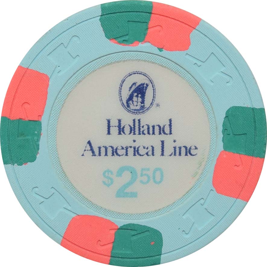 Holland America Line Cruise Lines $2.50 Chip