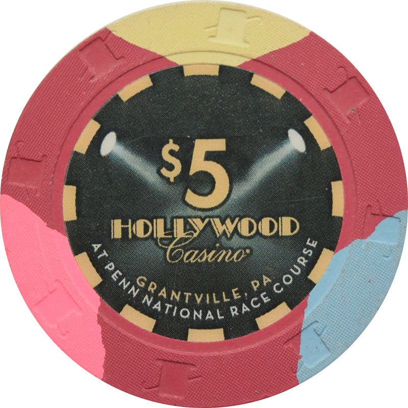 Hollywood Casino Grantville PA $5 Chip