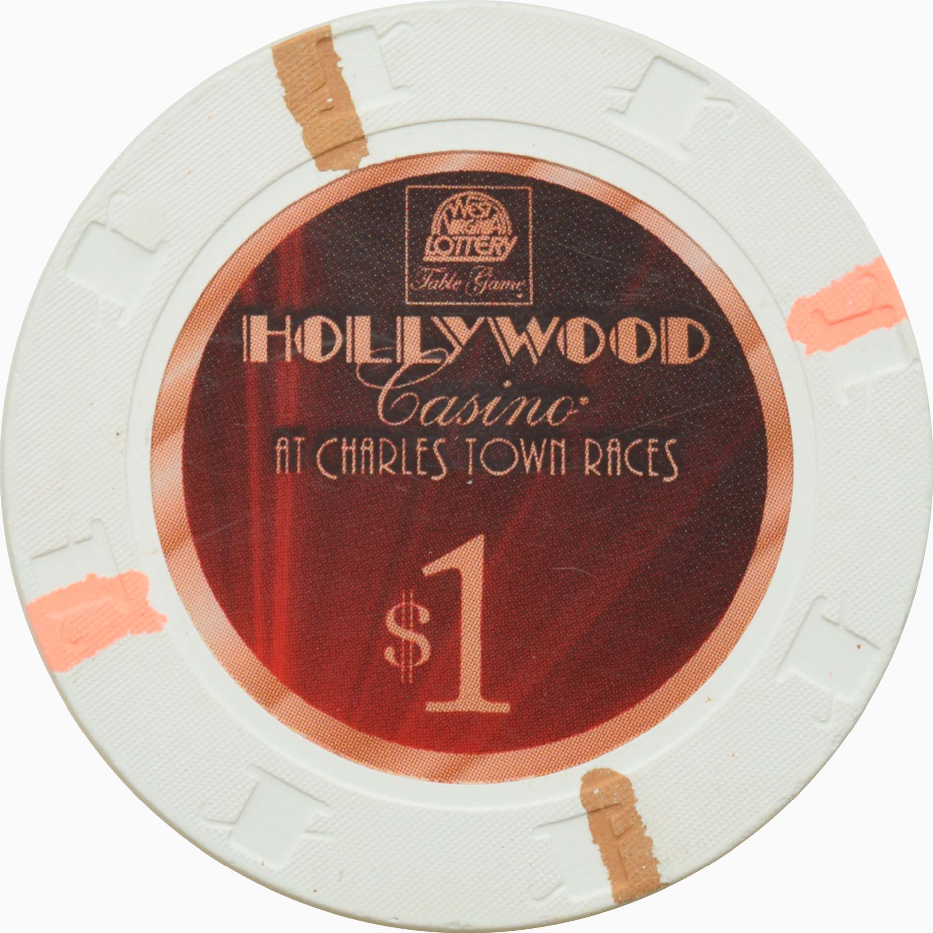 Hollywood Casino Charles Town West Virginia $1 Chip