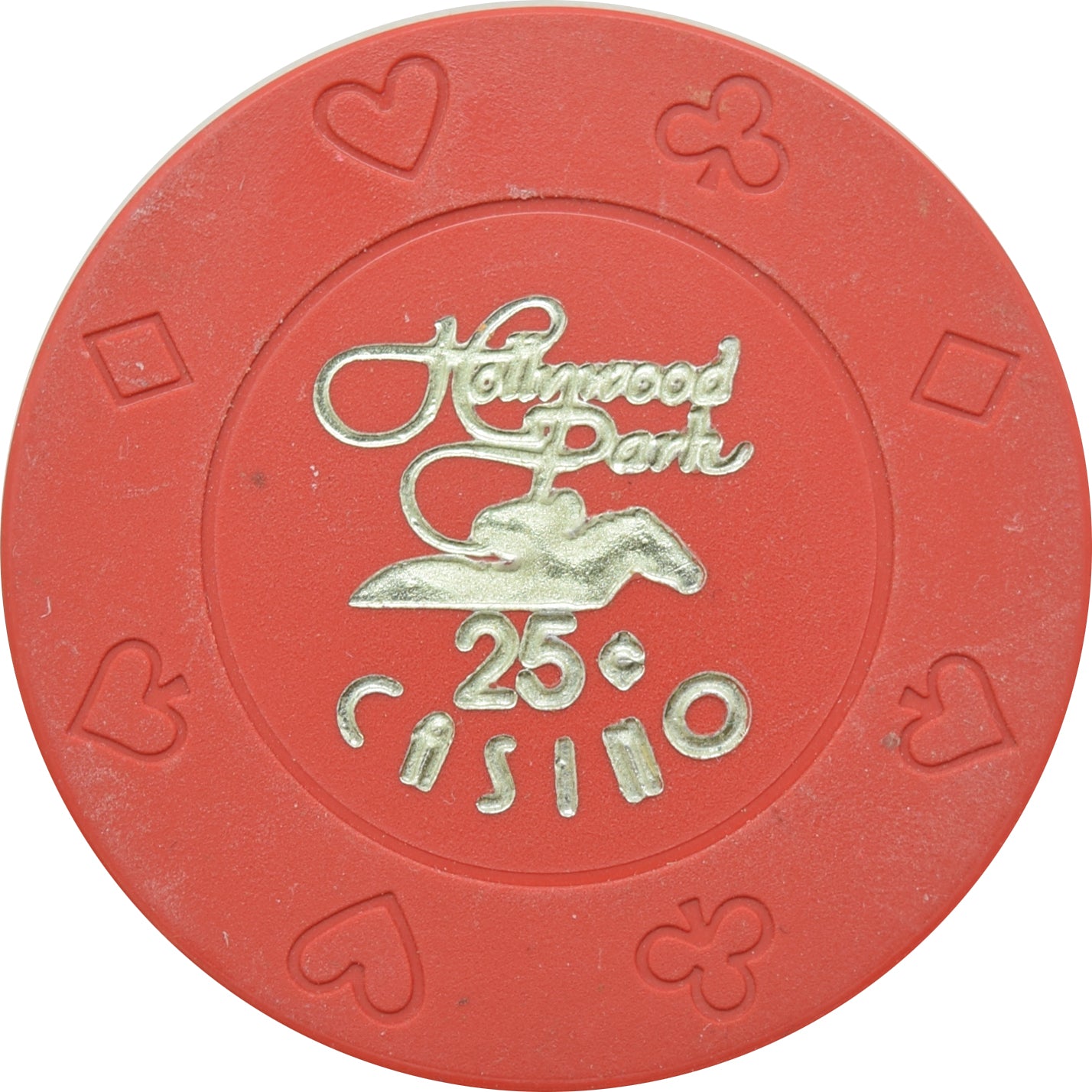 Hollywood Park Casino Inglewood CA 25 Cent Chip