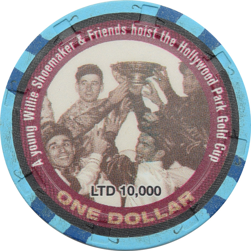 Hollywood Park Casino Inglewood California $1 60th Anniversary Chip