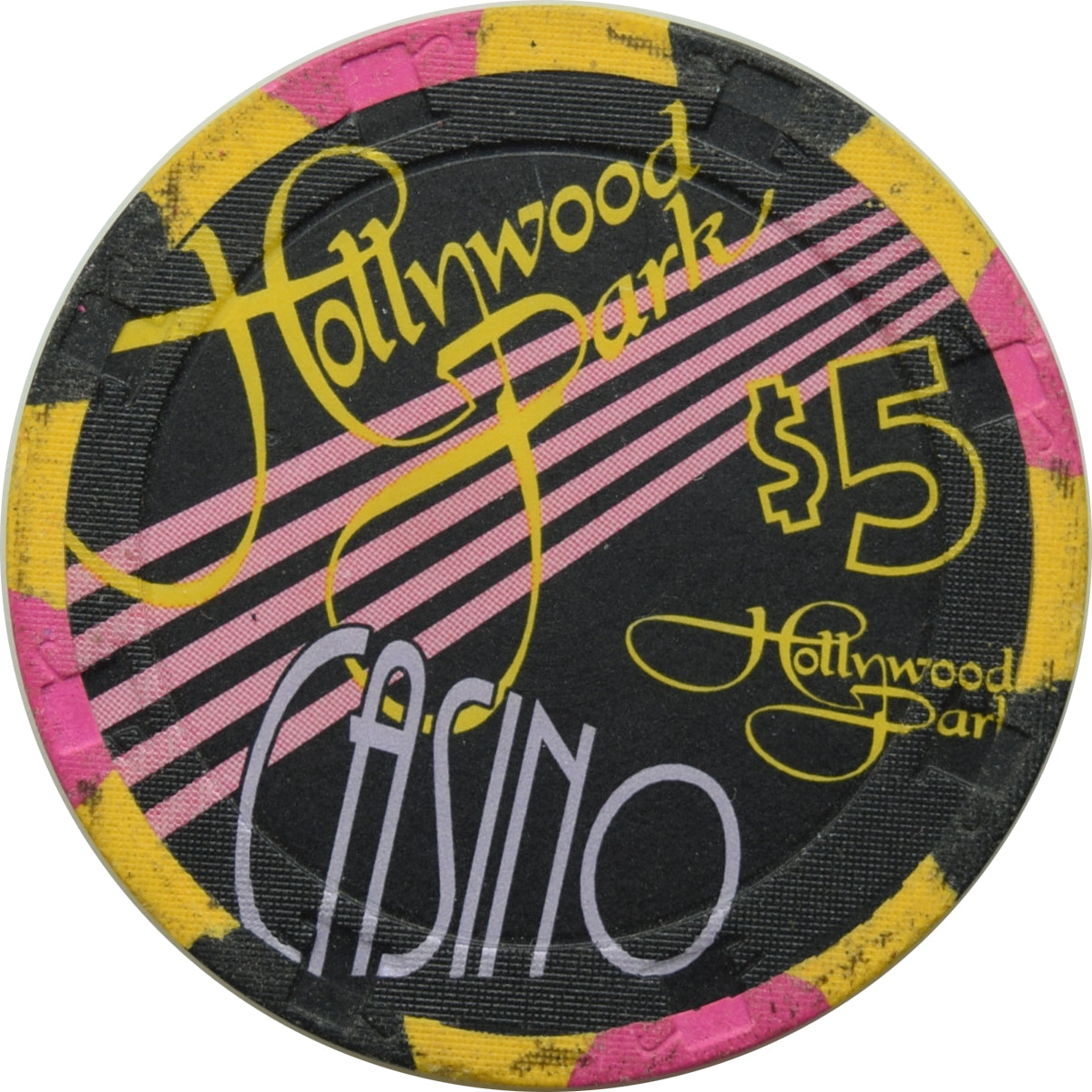 Hollywood Park Casino Inglewood California $5 1st Anniversary Chip