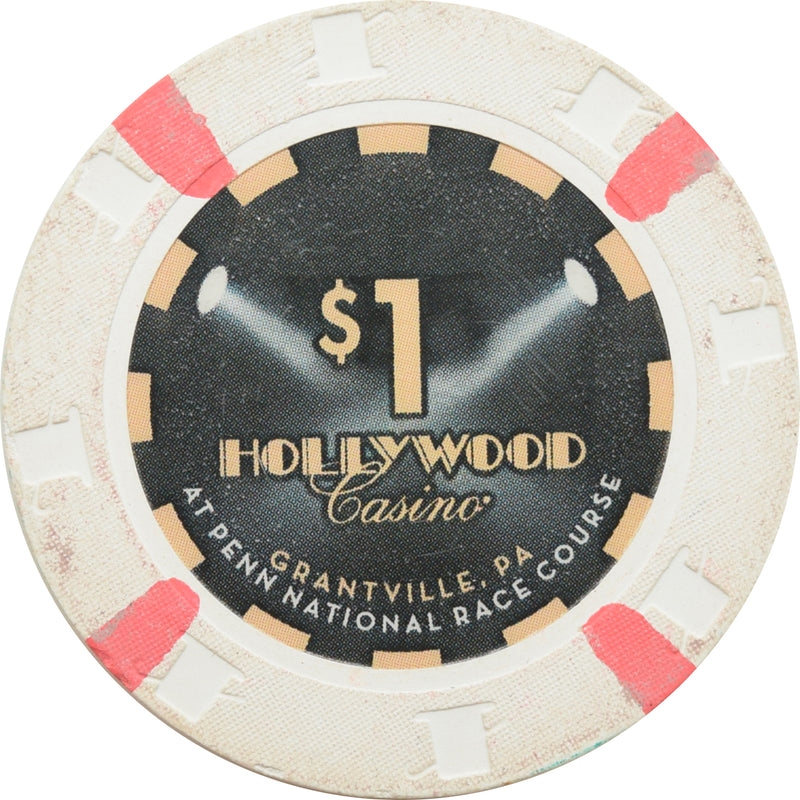 Hollywood Casino Grantville Pennsylvania $1 Chip