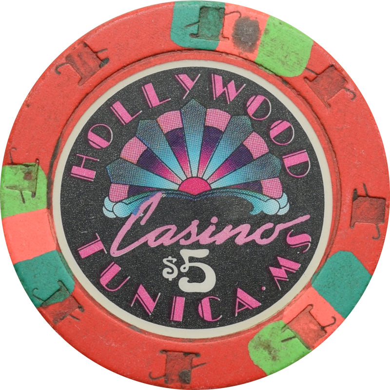 Hollywood Casino Tunica Mississippi $5 Chip