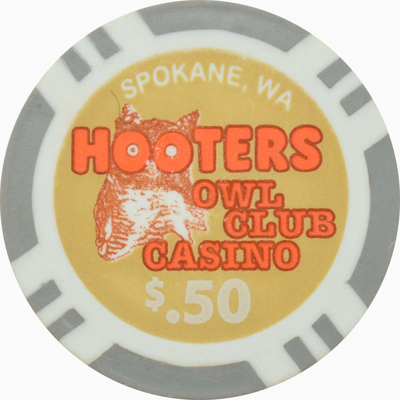 Hooters Owl Club Casino Spokane Washington 50 Cent Chip