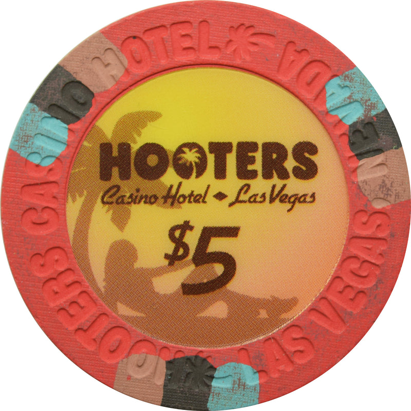 Hooters Casino Las Vegas Nevada $5 Chip 2006