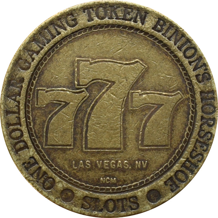 Horseshoe Club Casino $1 Token Las Vegas 1990