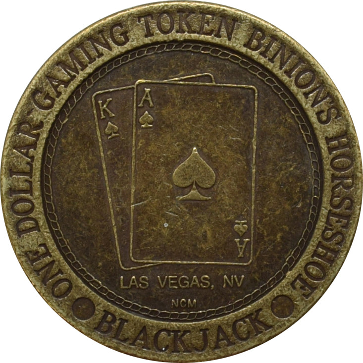 Horseshoe Club Casino $1 Token Las Vegas 1990