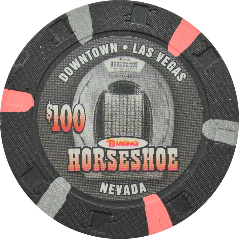 Horseshoe Club Casino Las Vegas Nevada $100 Chip 2004