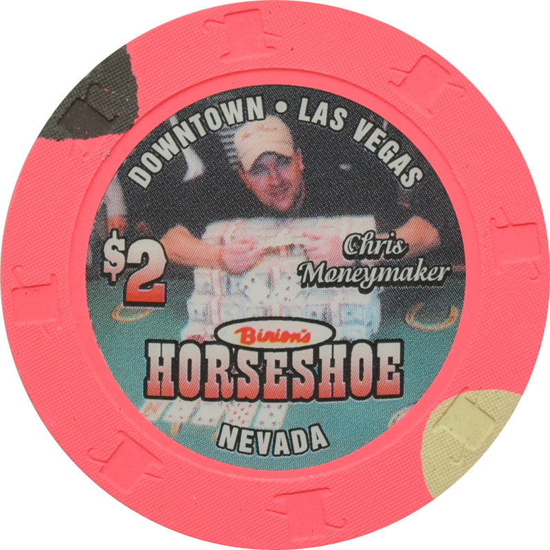Horseshoe Club Casino Las Vegas Nevada $2 Chris Moneymaker Chip 2004
