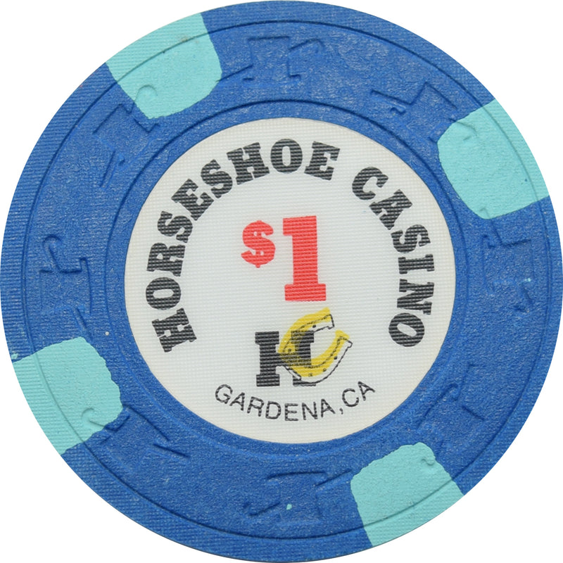 Horseshoe Casino Gardena California $1 Chip