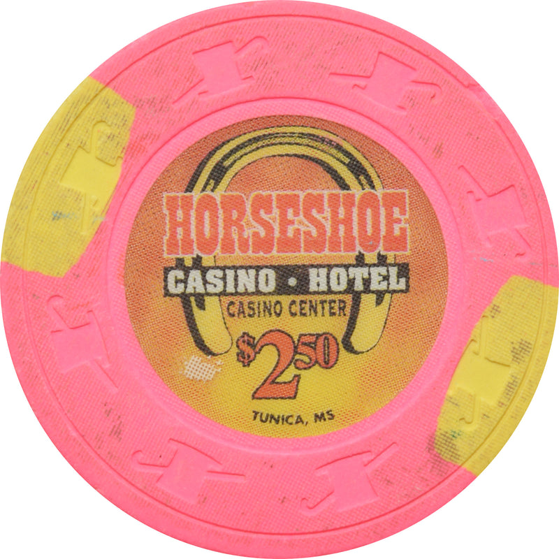 Horseshoe Casino Tunica Mississippi $2.50 Large Horseshoe Chip
