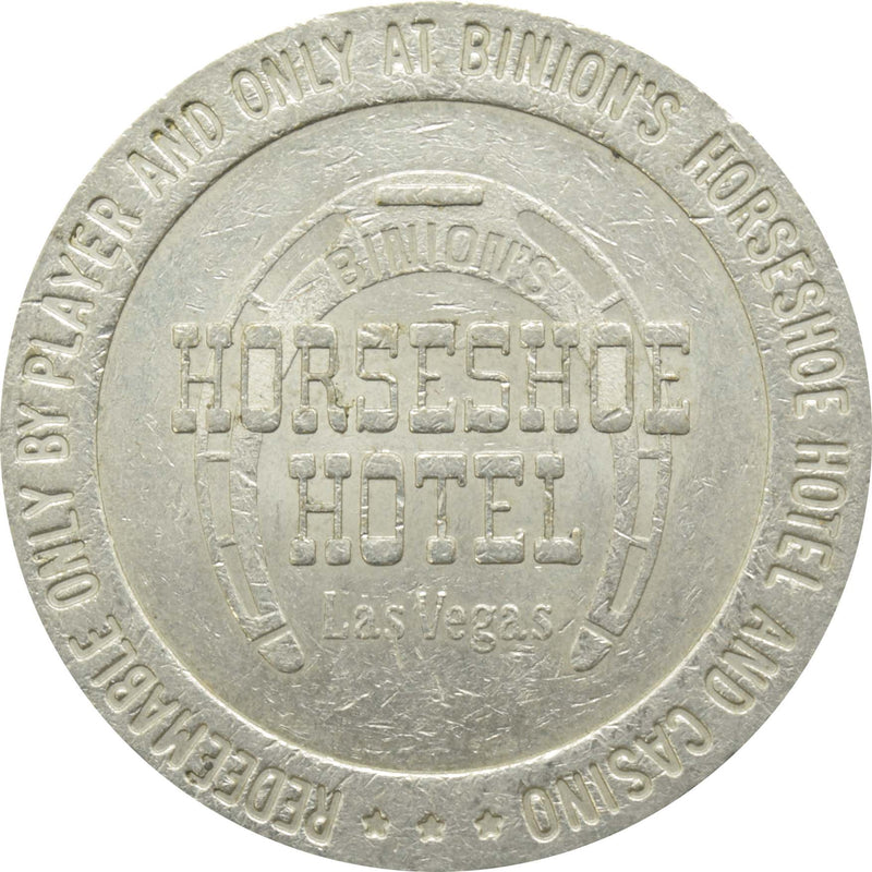 Horseshoe Club (Binion's) Casino Las Vegas Nevada $1 Token 1979