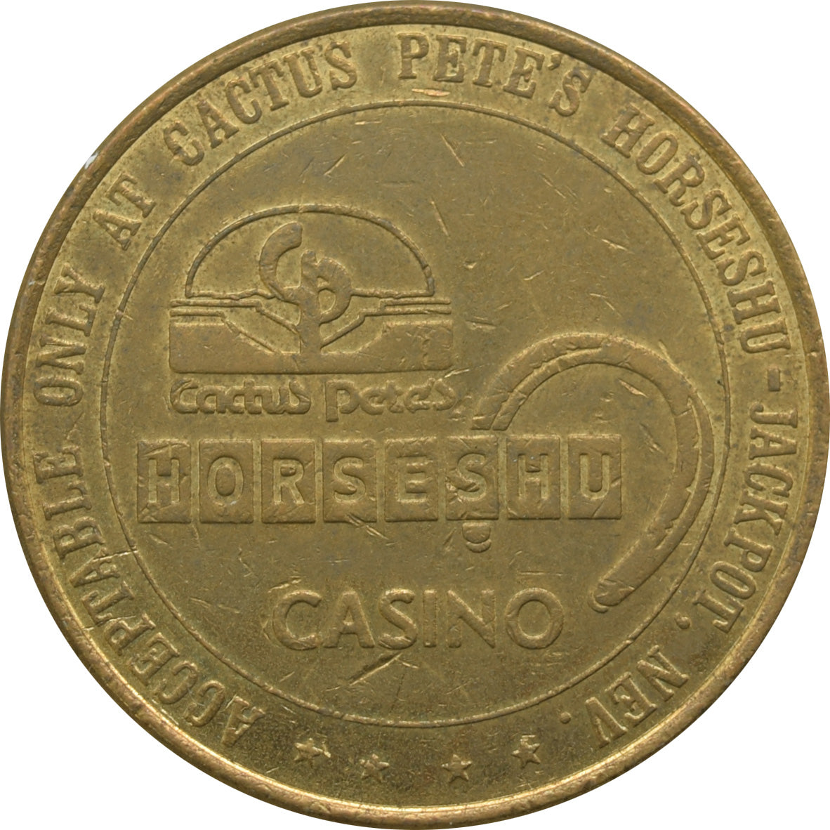 Horseshu Hotel & Casino Jackpot NV 1 Token 1979