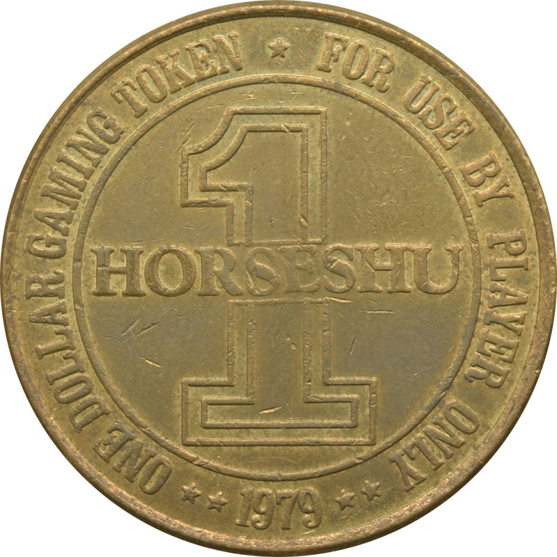 Horseshu Hotel & Casino Jackpot NV $1 Token 1979
