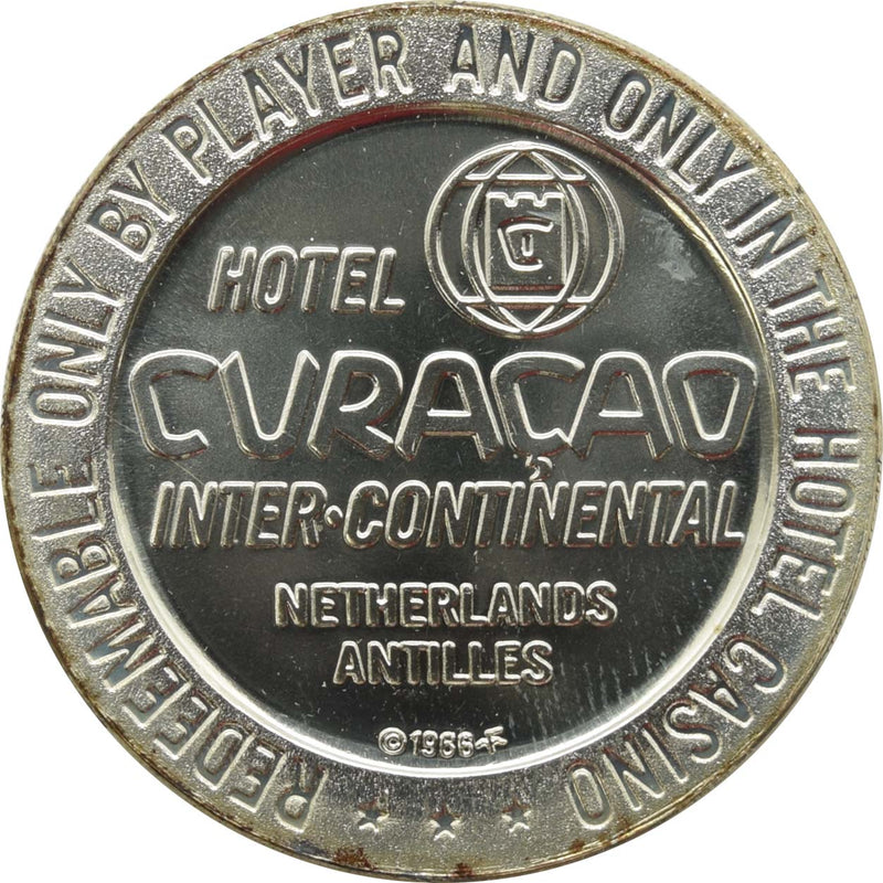 Hotel Curacao Inter-Continental Casino Willemstad $1 Token